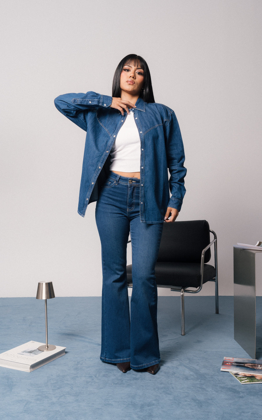 Camisaco Celeste - foto 1