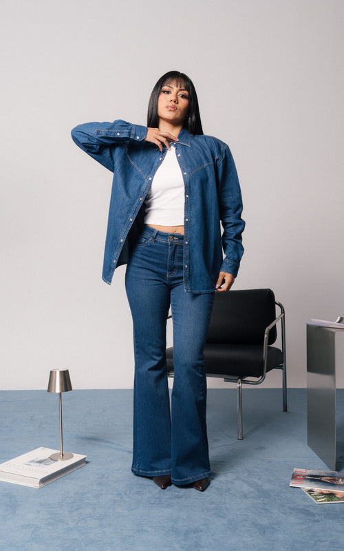 Camisaco Celeste - foto 1